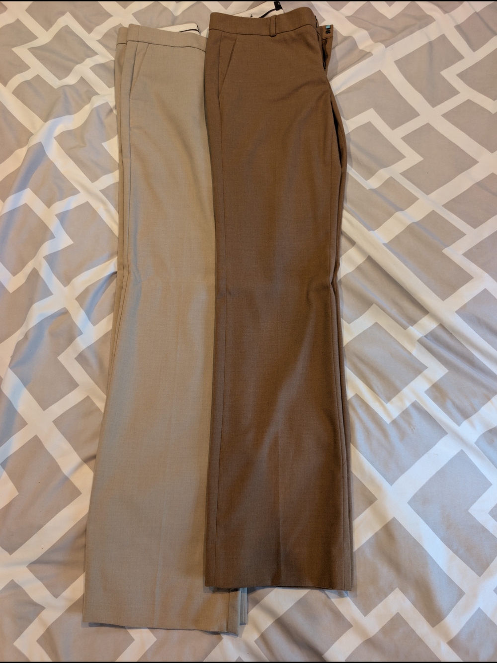 Banana Republic 2 Pairs Beige and Brown Dress Pants
